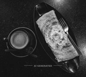 Egg Dosa [1 Piece] + Coffee