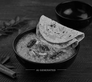 Dal Tadka + 3 Plain Roti (1 Piece)