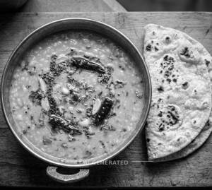Punjabi Dal Tadka + Plain Roti (2 pieces)