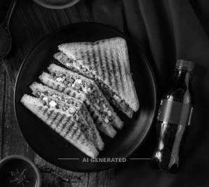 Mix Veg Grilled Sandwich + Cold Drinks