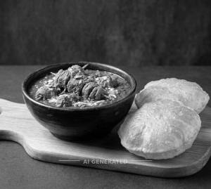 Soya Chaap Curry + Puri (2 pieces)