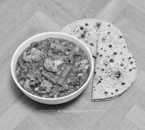 Mix Gravy Vegetable + Tawa Chapaty (Tawa Roti) (2 Pieces)