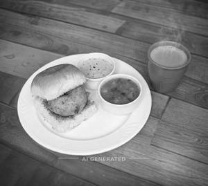 Vada Pav + Amruttulya Tea