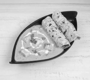 Shahi Paneer + Tawa Roti (2 pieces)