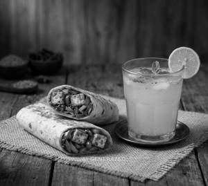 Paneer Chilli Wrap + Nimbu Pani