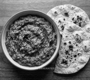 Baingan Bharta + Tandoori Butter Roti (2 pieces)