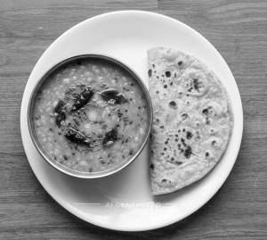 Dal Tadka + Plain Roti (1 Piece)