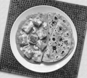 Shahi Paneer + Tawa Plain Roti (2 pieces)