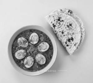 Egg Curry + Tandoori Roti (2 pieces)