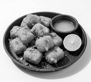 Cheese Corn Nuggets + Lime Juice