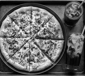 Onion Pizza + Cold Coffee