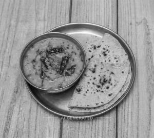 Dal Fry + Tava Roti (2 pieces)