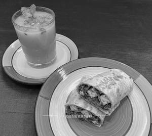 Paneer Masala Roll + Spicy Mango Mocktail