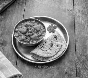 Aloo Channa + Tawa Roti (2 Pieces)
