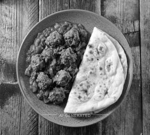 Chaap Takatak Gravy + Plain Naan (1 piece)