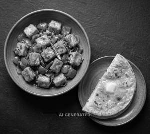 Cheese Chilly + Butter Roti (1 Piece)