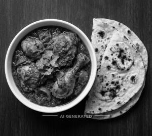 Chicken Masala + Tanduri Roti (2 pieces)