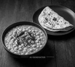 Dal Tadka Chana + Tawa Roti (1 Piece)