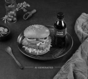 Crispy Paneer Burger + Cold Drink