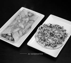 Butter Masala Dose + Onion Uttapam (1 piece)