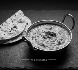 Jain Dal Fry + Tawa Roti (2 Pieces)