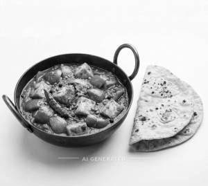 Kadhai Paneer + 1 missi roti+1 butter roti