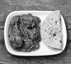 Chicken Curry + Plain Roti (1 piece)