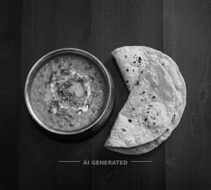 Desi Ghee Punjabi Dal + Plain Roti (2 pieces)