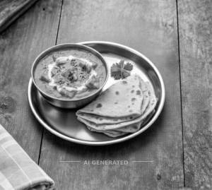 Shahi Paneer + Tawa Roti (2 Pieces)
