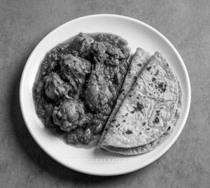 Chicken Masala + Tawa Roti (2 Pieces)