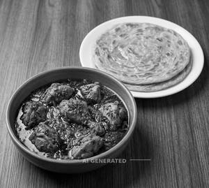 Chicken Tadka + Plain Paratha (2 Pieces)                                                                                                                    