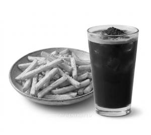 Salted Fries + Turkish Cold Coffee
