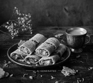 Cutting Dosa + Chai