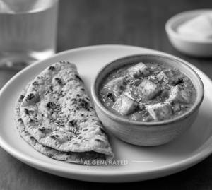 Paneer Handi + Missi Roti (1 piece)