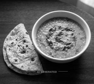 Dal Fry + Chapati (2 pieces)