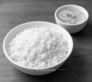 Steamed Rice + Nimbu Pani