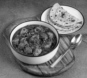 Aloo Kasa + 4 Roti (1 Piece)