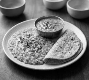 Dal Fry(half)+ Roti (2 Pieces)