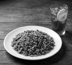 Beef Fried Rice + Iced Tea