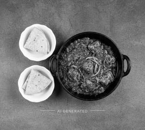 Chicken Kadai + Roti (2 pieces)