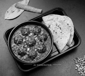 Veg Manchurian Gravy + Tawa Roti () (2 pieces)