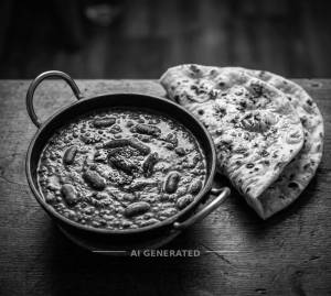 Dal Fry(Black) + Tandoori Roti (2 pieces)
