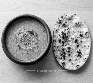 Dal Fry Plain + Butter Tandoori Roti (1 piece)