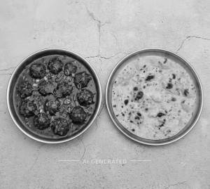 Manchurian gravy [400 grams] + Butter chapati [45 grams] (1 piece)