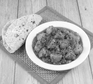 Aloo Dum + Tawa Roti (2 Pieces)  