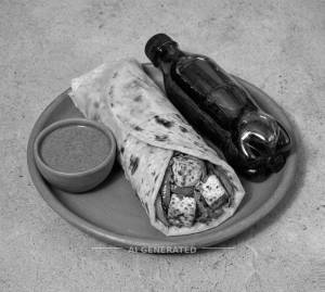 Paneer Kathi Roll + Cold Drink [250 Ml]