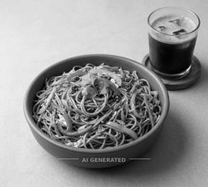 Veg Schezwan Noodles + Cold Coffee