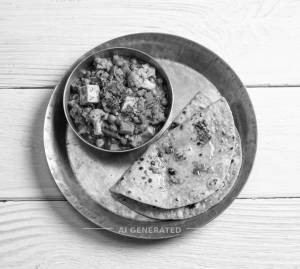 Mixed Veg + Tawa Roti Butter (2 pieces)