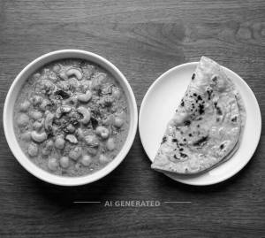 Kaju Curry + Butter Tawa Roti (1 Piece)