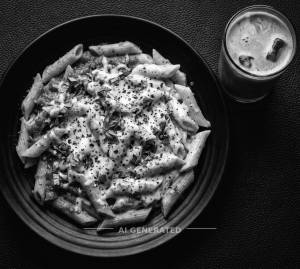 Mixed Sauce Pasta + Cold Coffee